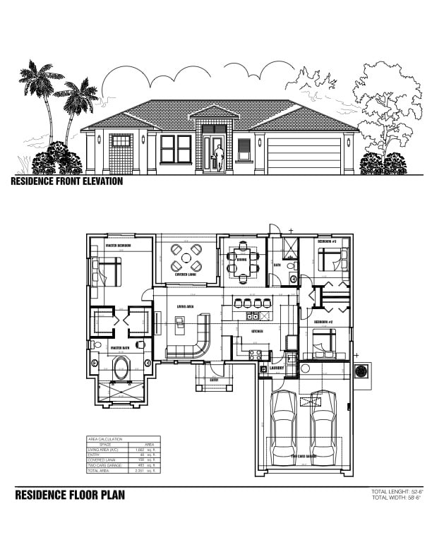 1662 Model Floor Plan