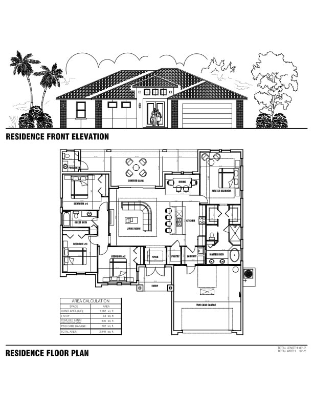 1962 Model Floor Plan