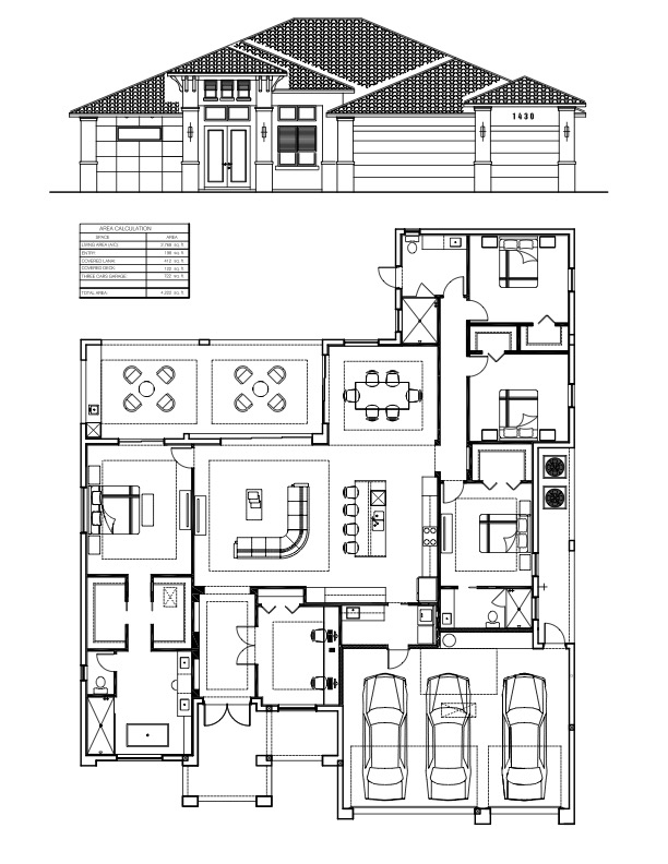 anier home model floor plan